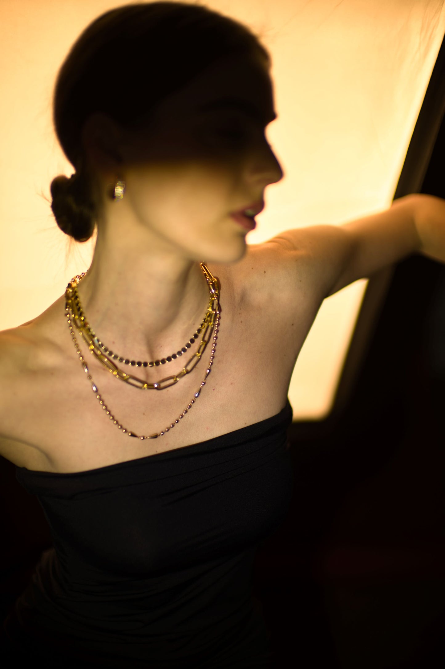 Round & Hexagon Necklace
